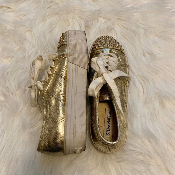 Steve Madden | Gold Platform Braady - Picture 6 of 8
